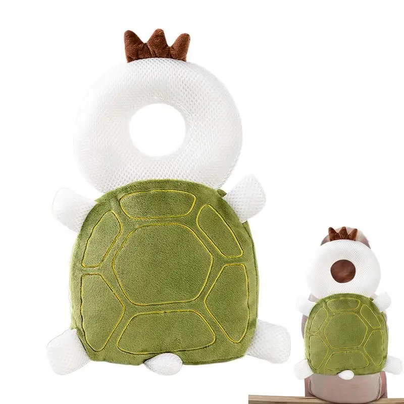 Baby Head Protector Toddler Safety Cushion Cartoon Turtle Backpack Security Pillows Head Fall Protection Pad Soft Cotton Cushion