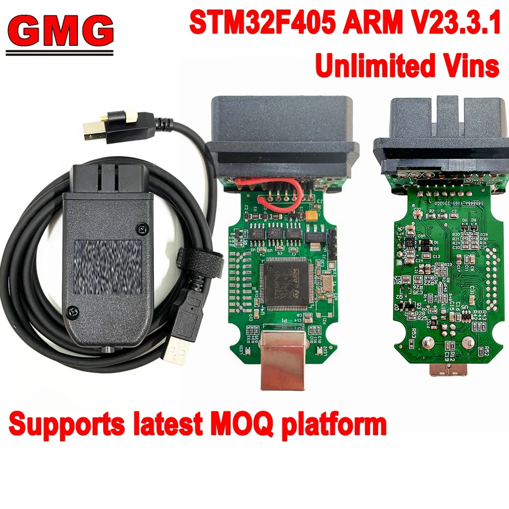 Per Vag Hex V2 V23.3.1 Stm32F405 Unlimited Vins Obd2 Per Vag Com Interfaccia Usb Per Piattaforma Audi/Vw/Skoda/Seat From1996-2023 Mqb