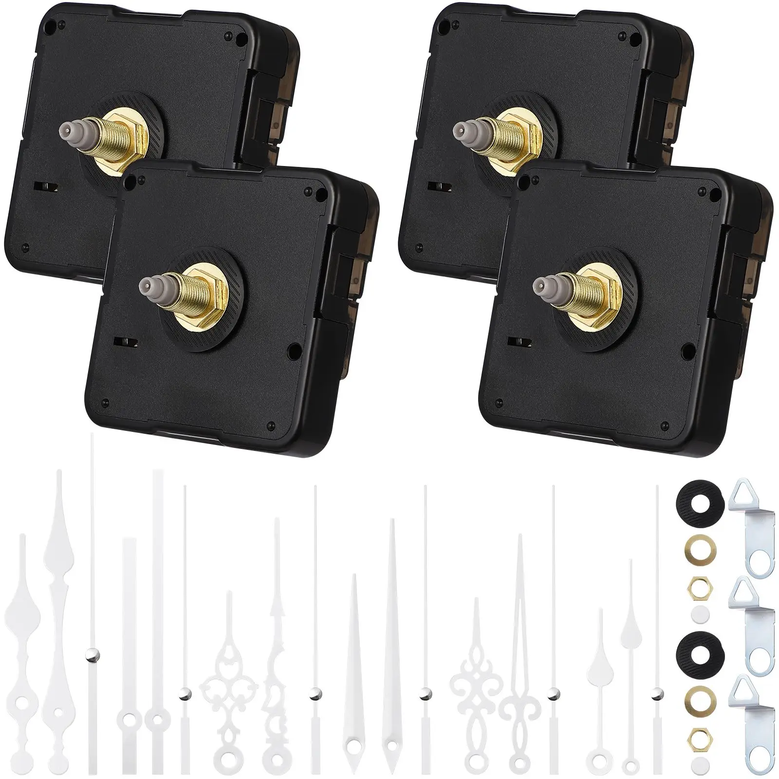 

4 комплекта механизм часового движения с указателями для самостоятельного ремонта часов запасные части для ремонта запасные части для самостоятельного ремонта часов