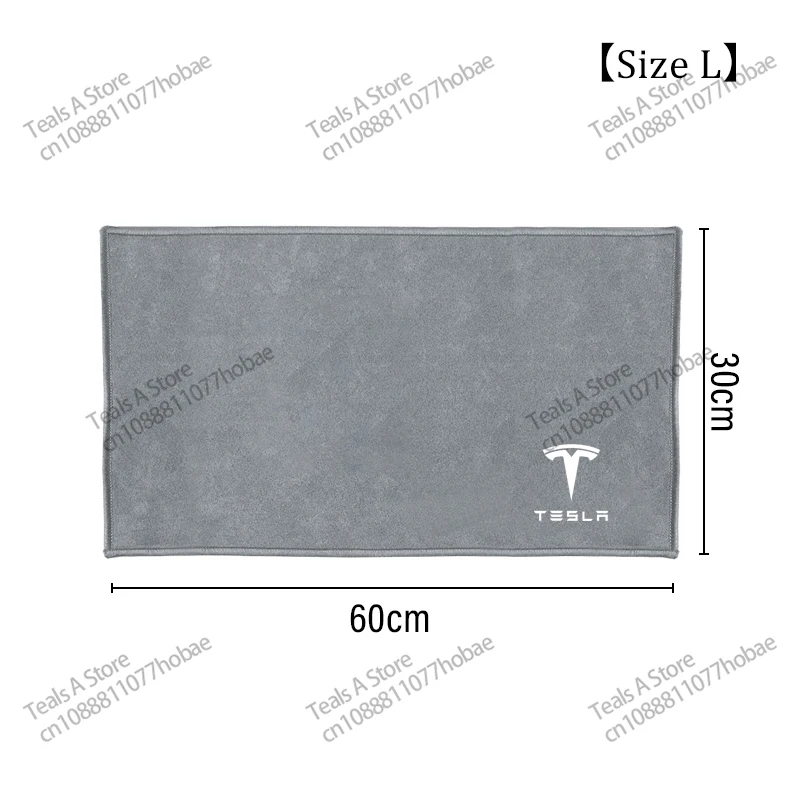 1pcs Car Body Washing Microfiber Towel Soft Double Drying Fast Cleaning Cloth For Tesla Model 3 X S Y P100D Space X Accessories