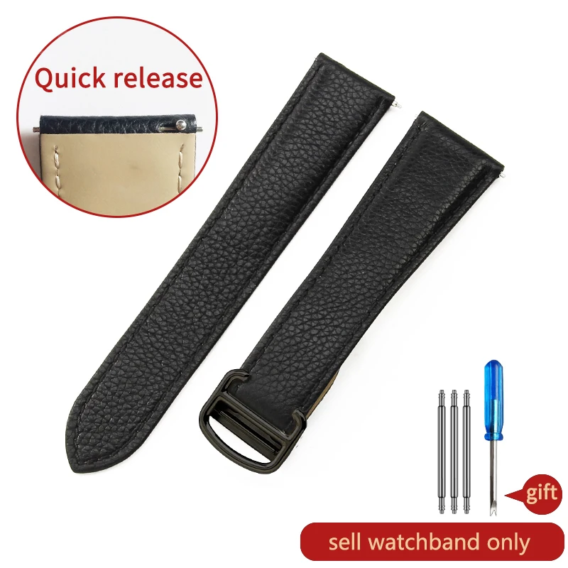 Litchi Leather Watch Band - Premium Lychee Grain Strap in Multiple Sizes