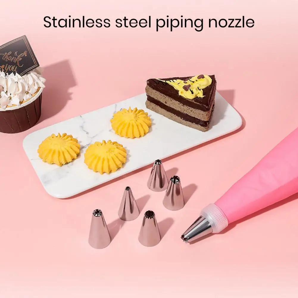 

Professional Cake Decorating Tools Cake Decorating Tool Set with Unique Piping Bags Nozzles Flower for Home for Cake for Cakes
