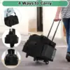 LoDrid Rolling Cleaning Caddy with Lid, Cleaning Supplies Organizer with Detachable Trolley, Cleaning Caddy Cart on Wheels with 5