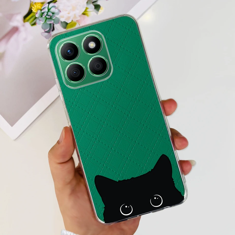 Luxury Painted Clear Silicone Phone Case, Soft Protective Cover, Enhanced Design