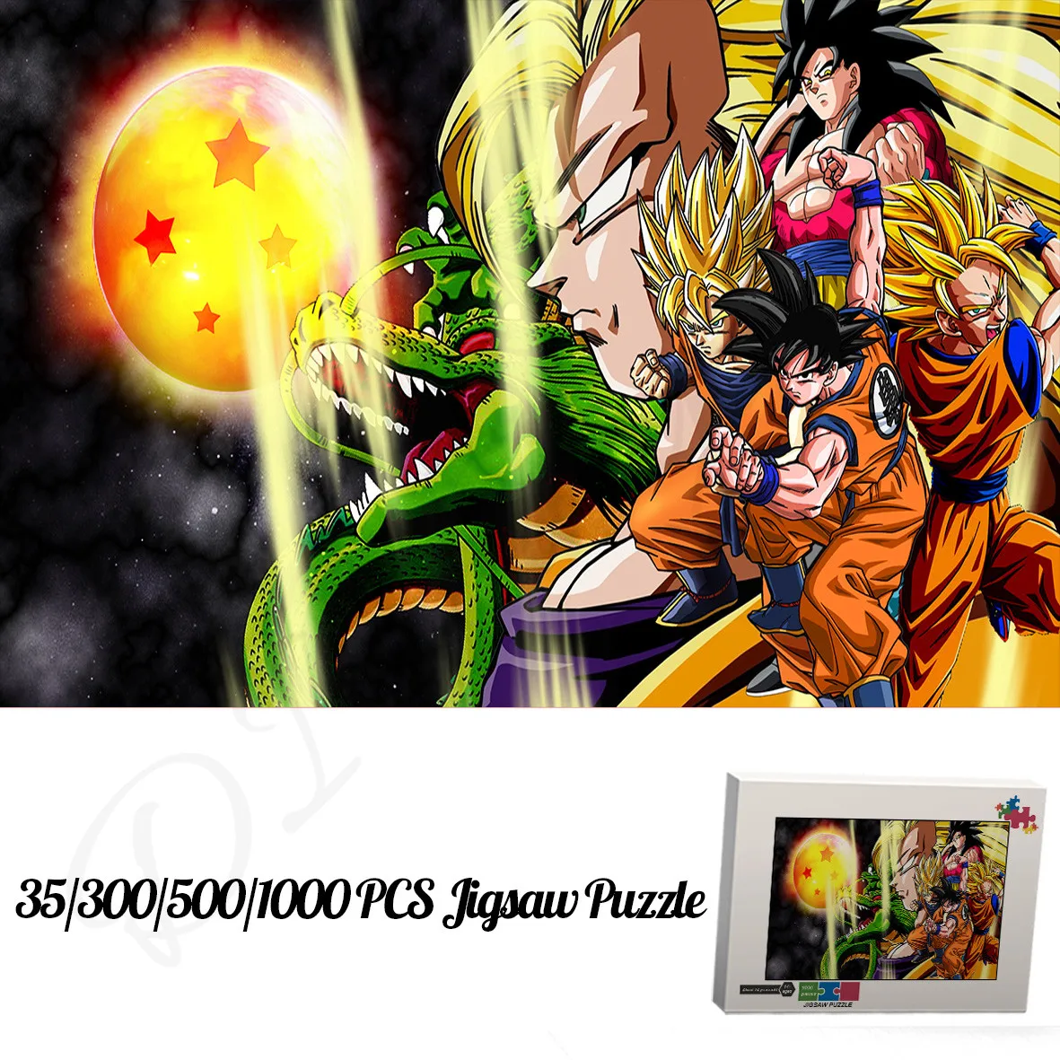 

Dragon Ball Full Characters Puzzles for Kids Adults 1000 Pieces Cartoon Wooden Jigsaw Puzzles Decompressing Entertainment Toys