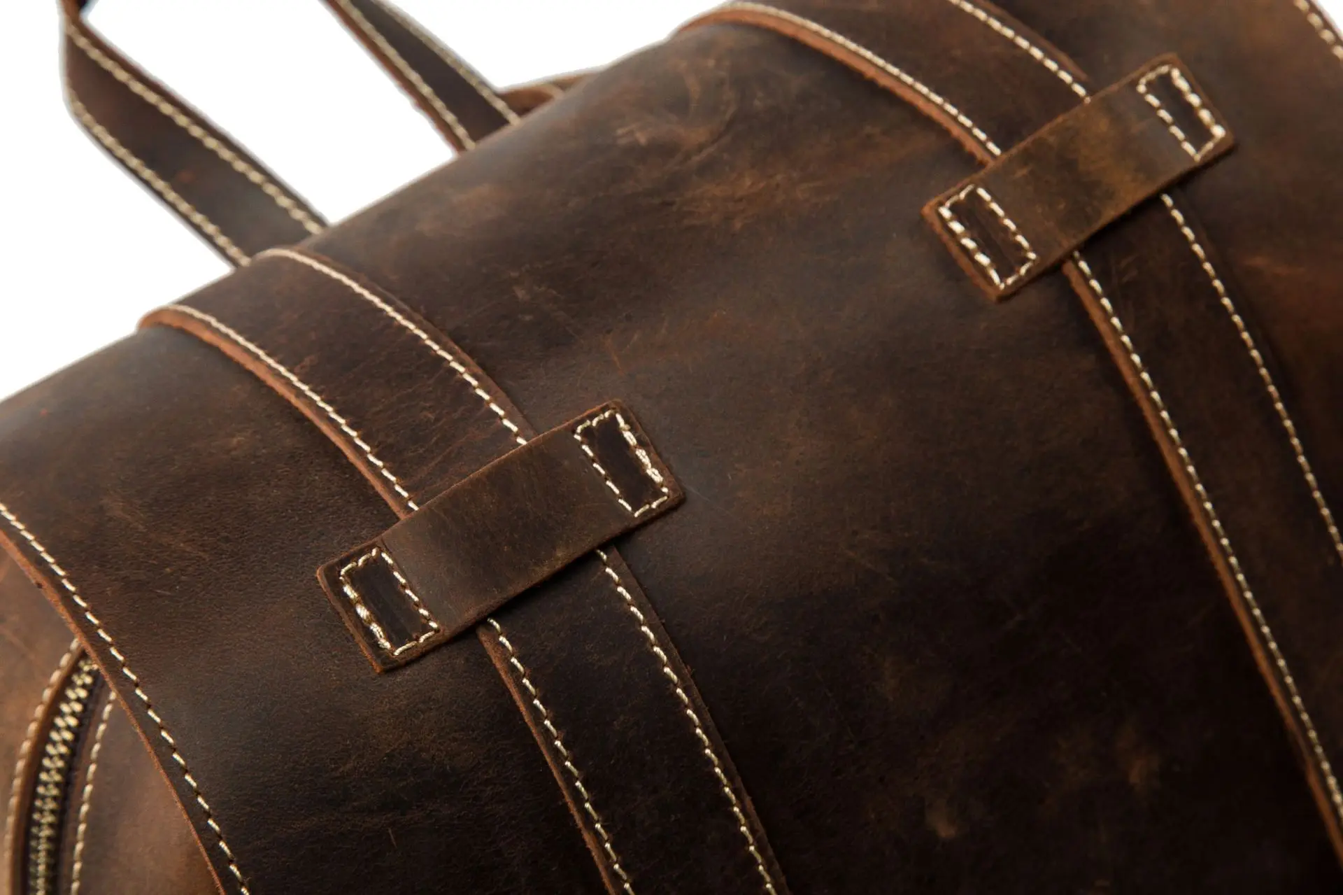 Leather Backpack For College