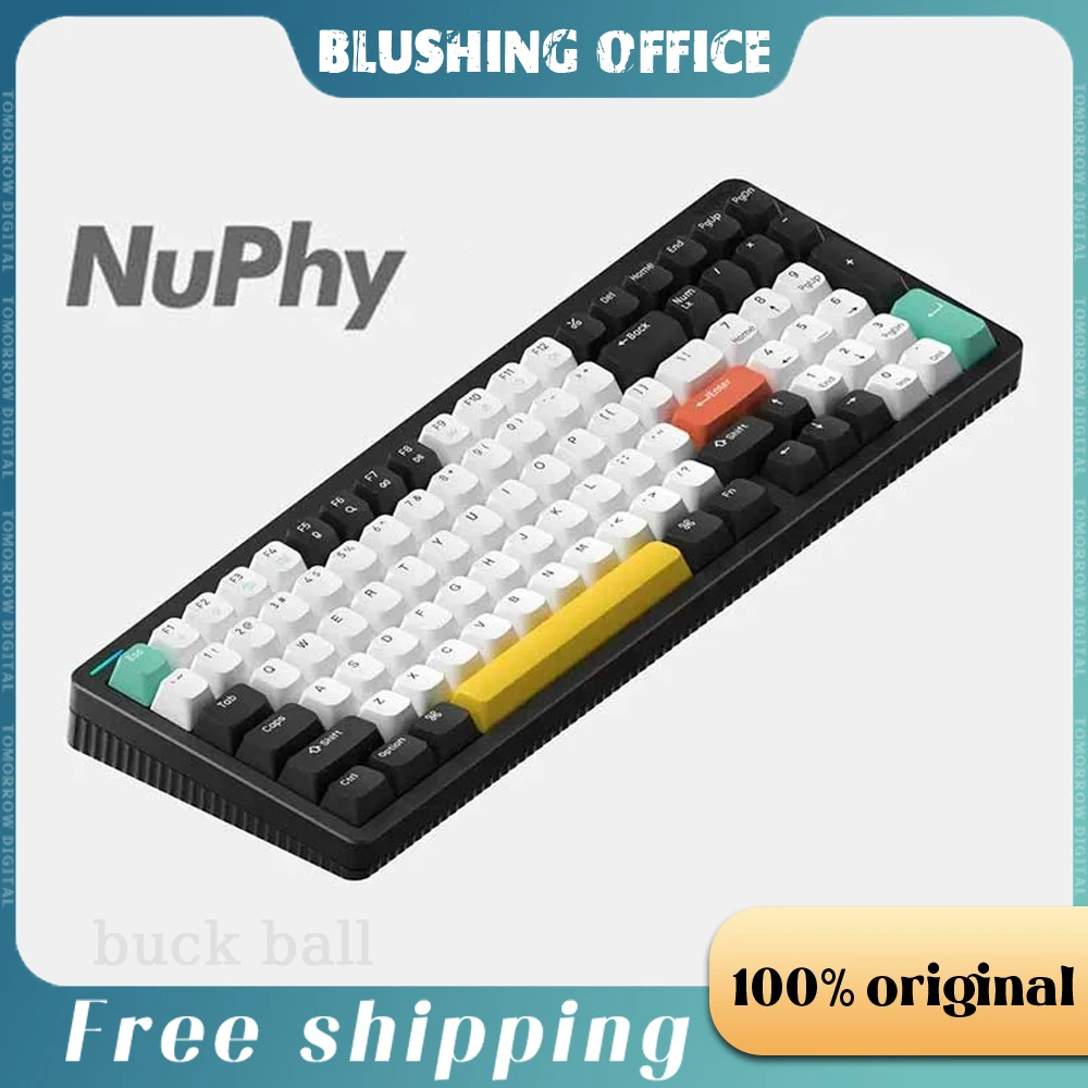 

Nuphy Halo96 Wireless Mechanical Keyboard Nuphy Halo 96 Bluetooth 3-mode Type-C Hot Swap RGB Light Office Keyboard Mac Win iPad