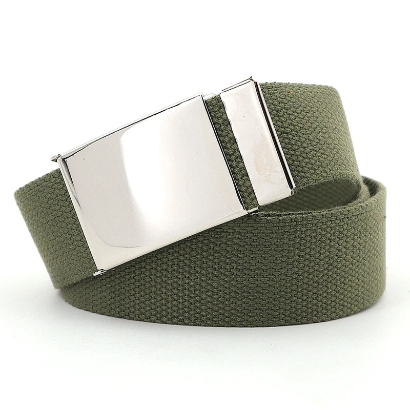 Unisex Breathable Canvas Tactical Belt for Jeans – Adjustable Fashion Accessory