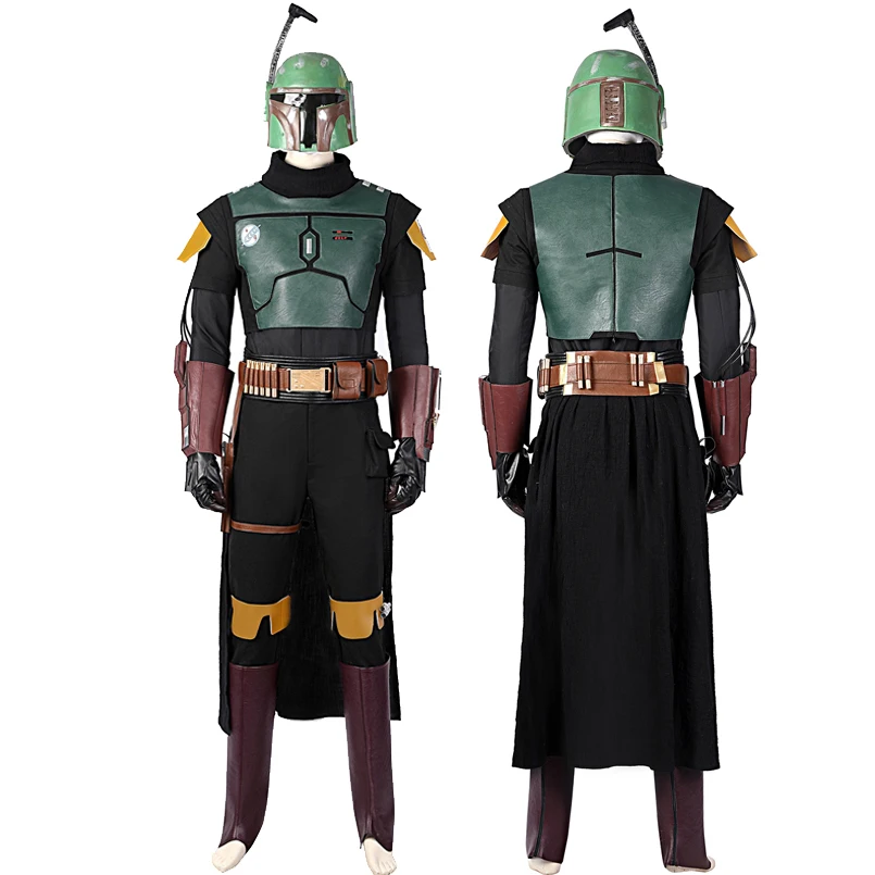 Halloween Carnival Clone Cosplay Boba Fett Costume Superhero Star Hunter Armor Outfit Abito Da Battaglia Di Alta Qualità Con Oggetti Di Scena