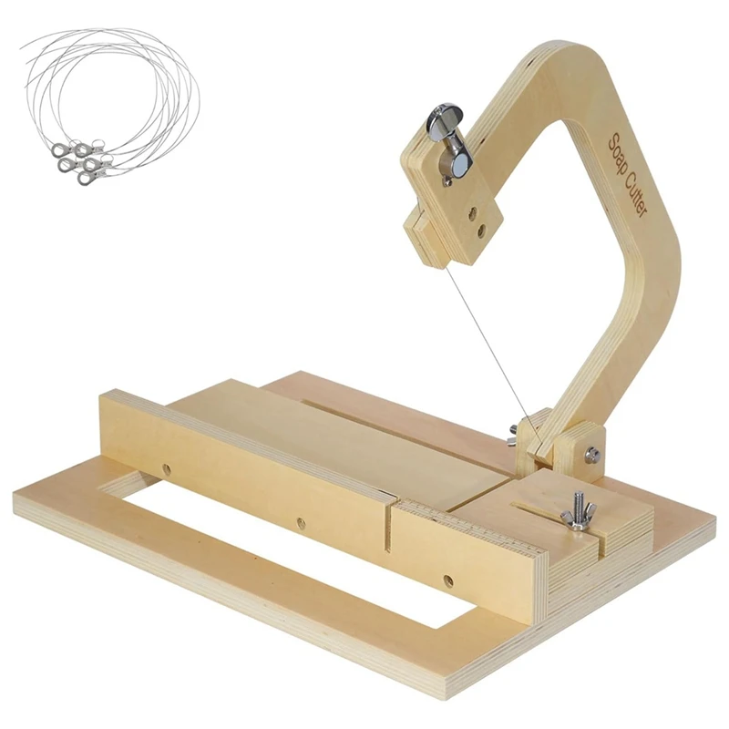 Soap Cutters For Soap Making, Adjustable Wire Cutter Wooden As Shown For DIY Soap,Cheese,Butter,Cake,Bread Making
