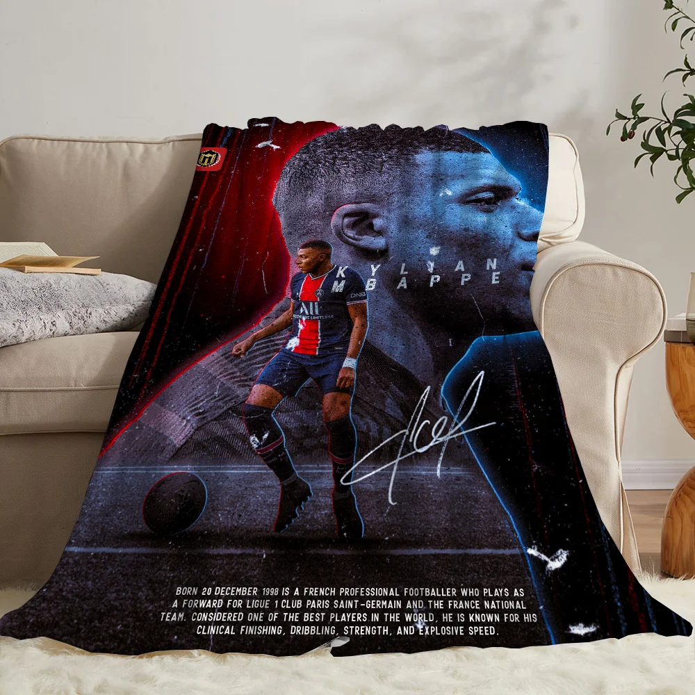 Mbappes Bed Blankets for Adults Luxury Throw Blanket for Sofa Decoration Cotton Blanket King Size Fluffy Plaid Beach Towel Knee 3