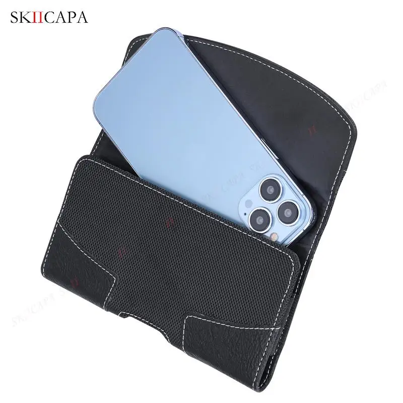 Universal Leather Phone Case Pouch with Belt Clip Holster
