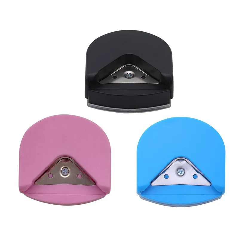 Office Supplies Set Solid Color Corner Rounder DIY Scrapbooking Paper Trimmer Rounder Paper Puncher Card Photo Cutter Tools