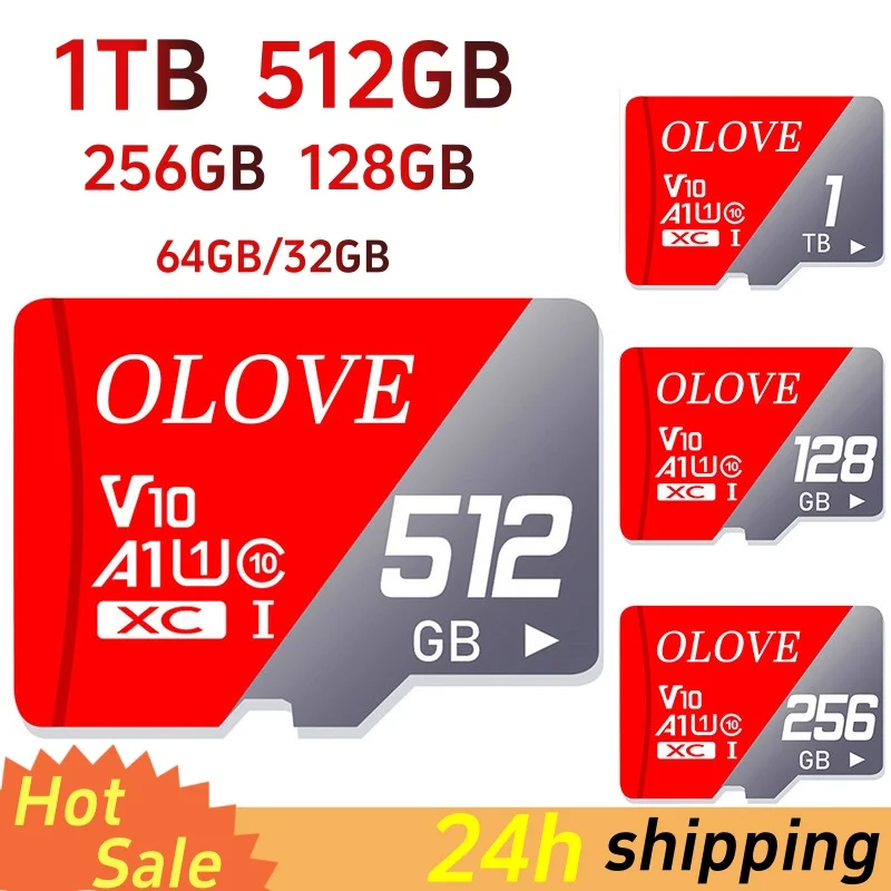 Nuevas tarjetas de memoria de 1 TB, 512 GB, 256 GB, 128 GB, Mini SD de alta velocidad, 32 GB, 64 GB, clase 10, tarjeta de memoria Mini SD, tarjeta TF para teléfono inteligente