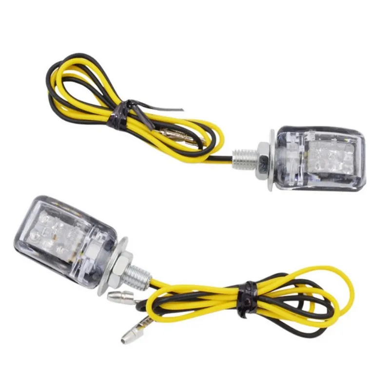 

2x6 SMD прозрачный фонарь для мини-мотоциклов, поворотники, фонари для мотоциклов, скутеров, квадроциклов, внедорожников