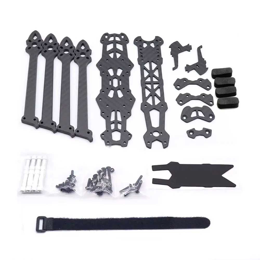 Kit cadre drone FPV Mark4 7 pouces 295mm course freestyle noir