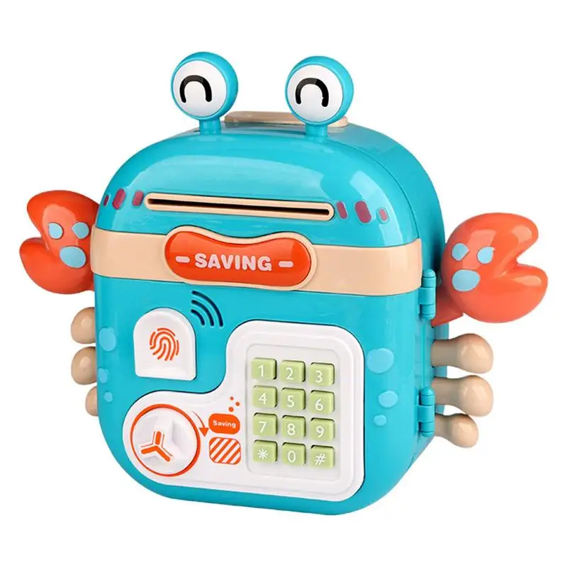 

Cute Cash Coin Can Cash Coin Can Cartoon Crab Money Box With Electronic Password Code Lock For Girls Cartoon Crab Money Bank