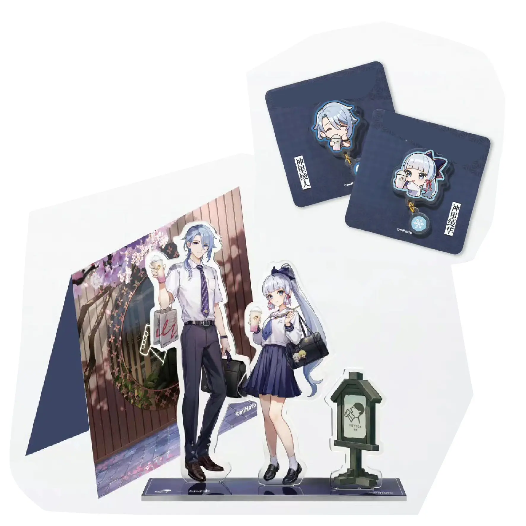 

Genshin Impact Xicha Heytea Kamisato Ayaka Acrylic Stand Desk Figure Model Table Plate Action Figures