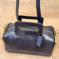 Sac à main de luxe rétro à clip, sac à main de créateur de luxe avec cadre, sac bandoulière grande capacité à fermeture éclair, sac boîte tendance pour femme 3