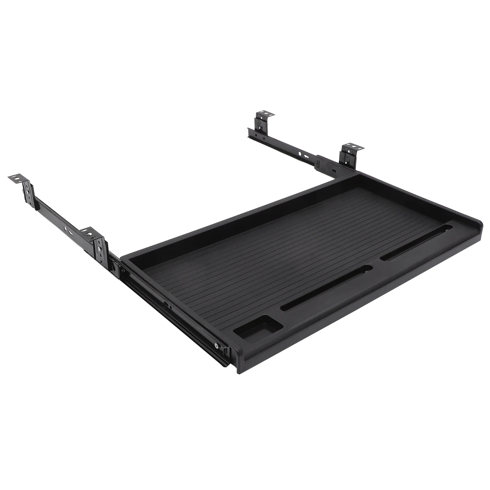 Gray White Keyboard Tray Laptop Rack Computer Shelf Storage Drawer Sliding Desk Mount Holder Under Desk Keyboard Tray Slide