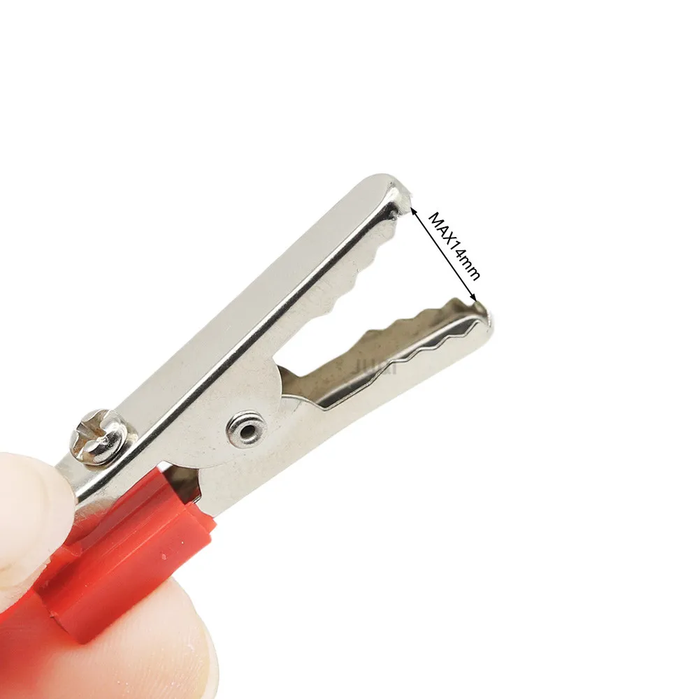 Alligator Clips Test Clip Test Leads Test Hooks Clips Electric Test Clamp Electrical Clamp 1/2/5/10pcs Insulated Crocodile clip Plastic Handle Cable Lead Test Charging Clamp Metal Crocodile Clamp 52mm