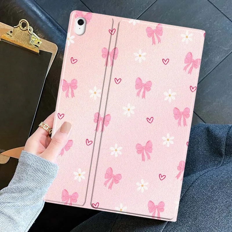 Cartoon Pink Bow Heart Soft Tablet Case