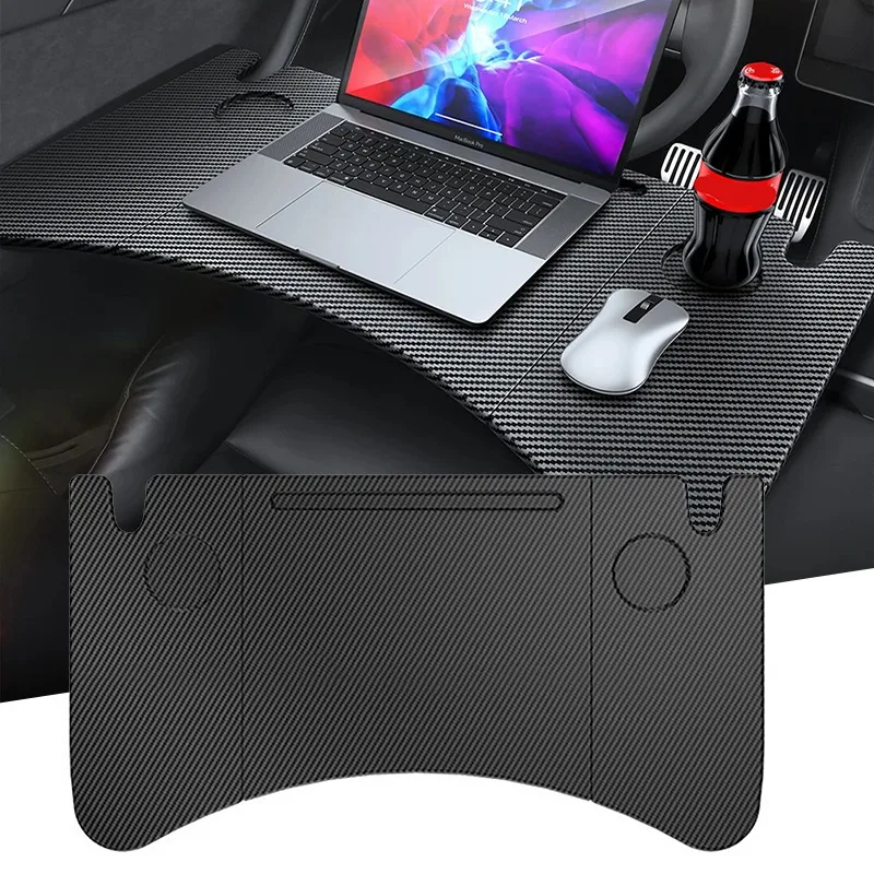 

Portable Mini Office Table Foldable Car Laptop Food Table Desk For Tesla Model 3 Model Y 2022 2023