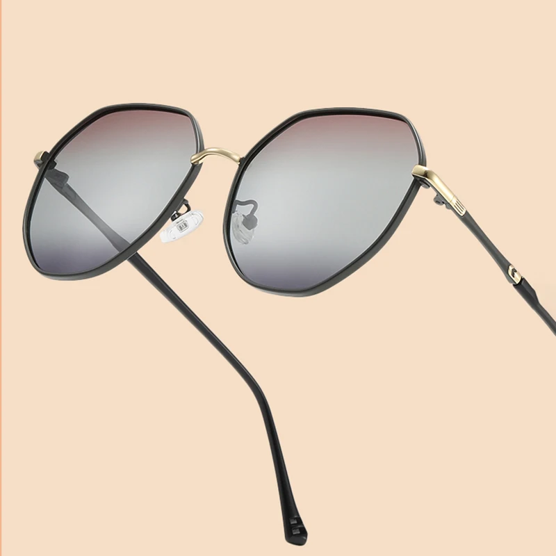 

Vintage Designer Women's Sunglasses Alloy Gradient Polarized UV400 Sun Glasses Luxury Woman Outdoor Fashion Eyewear LS310