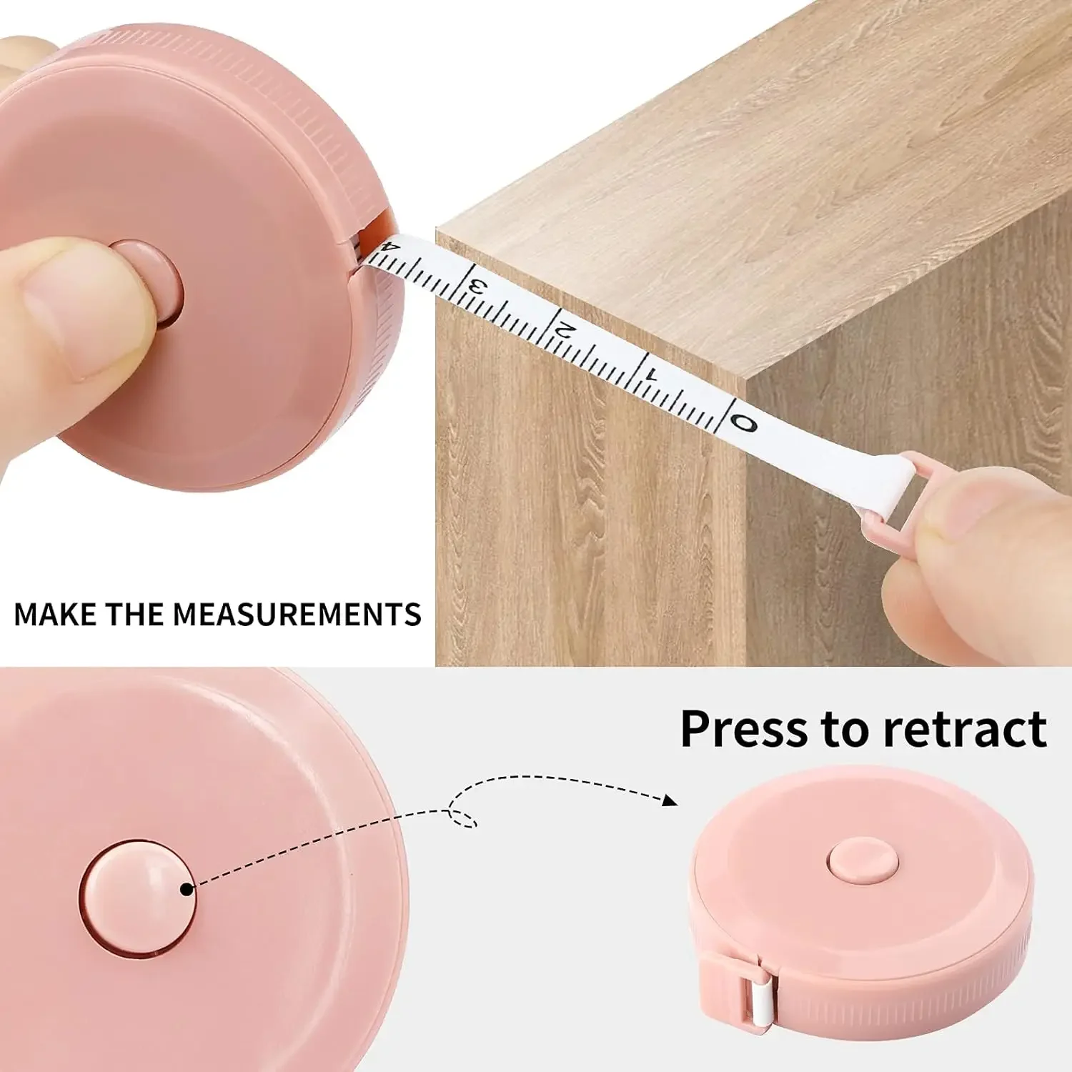 60inch Portable Soft Tape Measure Body Measurement Ruler Double Scale Weight Loss Medical Body Measurement Sewing Tool tape measure