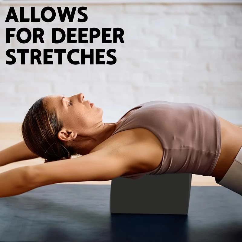Set of 2 High-Density Foam Yoga Blocks - Lightweight, Supportive, and Odor-Free
