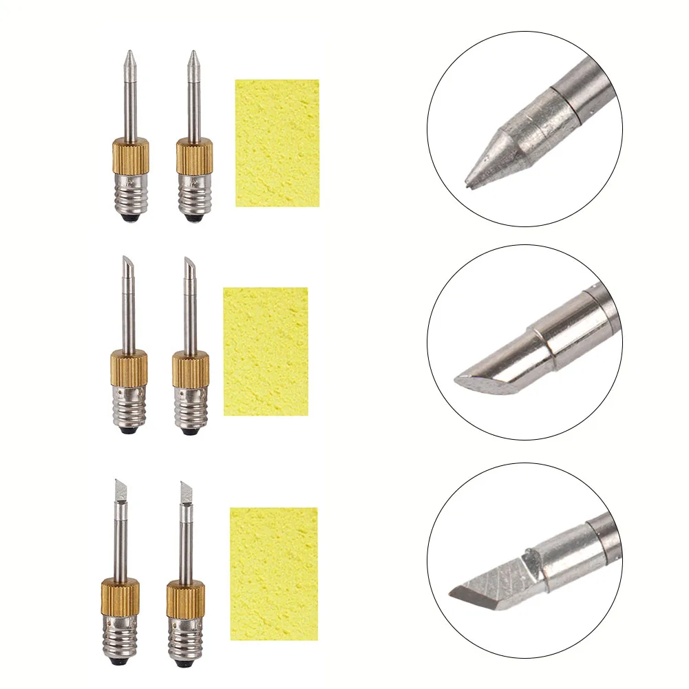 E10 Interface Soldering Iron Tips 2pcs B C K Type Welding Head USB Solder Tips Electric Soldering Tools