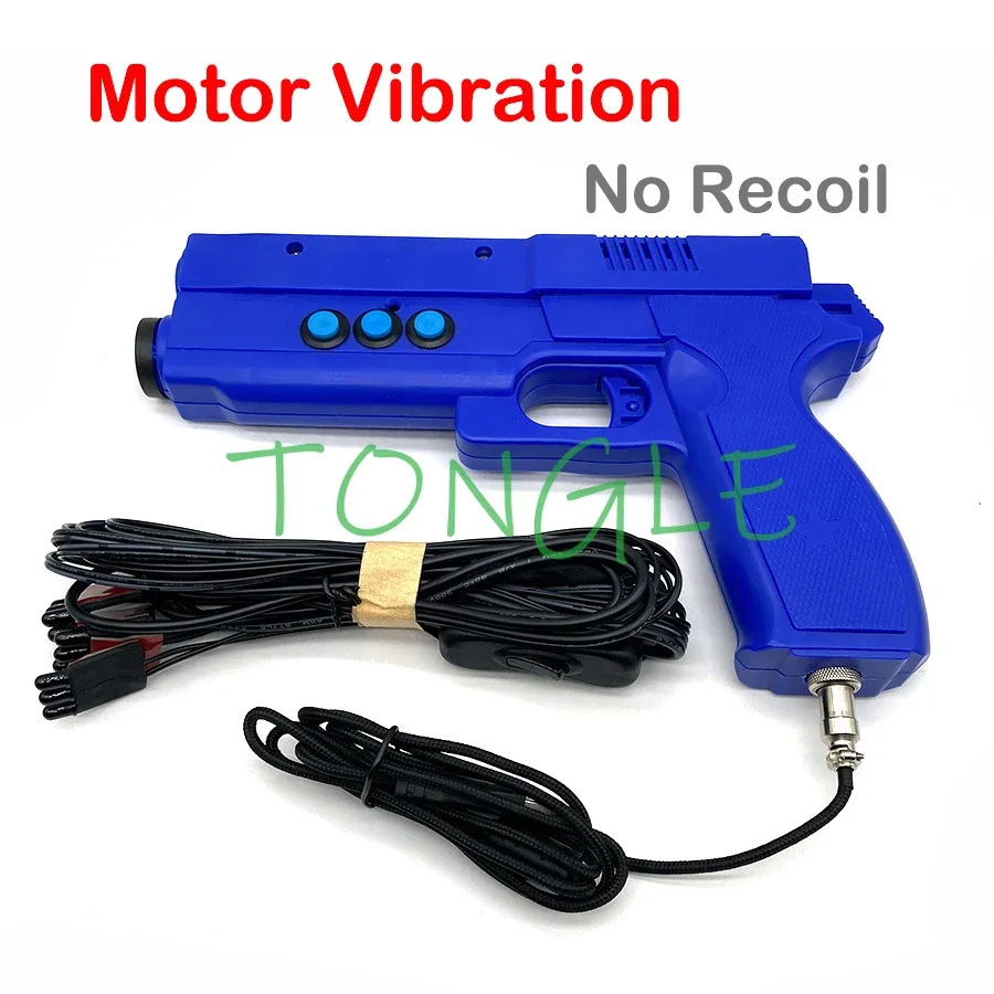 USB Arcade Game Light Gun with 4 LED Sensor  Motor-Vibration/Electromagnet-Recoil for PC Time Crisis 3 Simulated  Shooting Gamepad - AliExpress 18