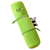 Kawaii Panda Long Green Bamboo Plush Pillow Stuffed Sleeping Leg Support Bolster Small China Panda Plushie Decor Peluche Gift 6