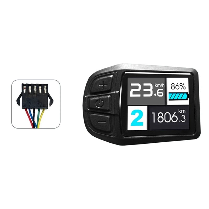 

LCD TFT UKC3 Display Speed Battery Time Indicator For Electric Bicycle 24V 36V 48V Motor Conversion Kit