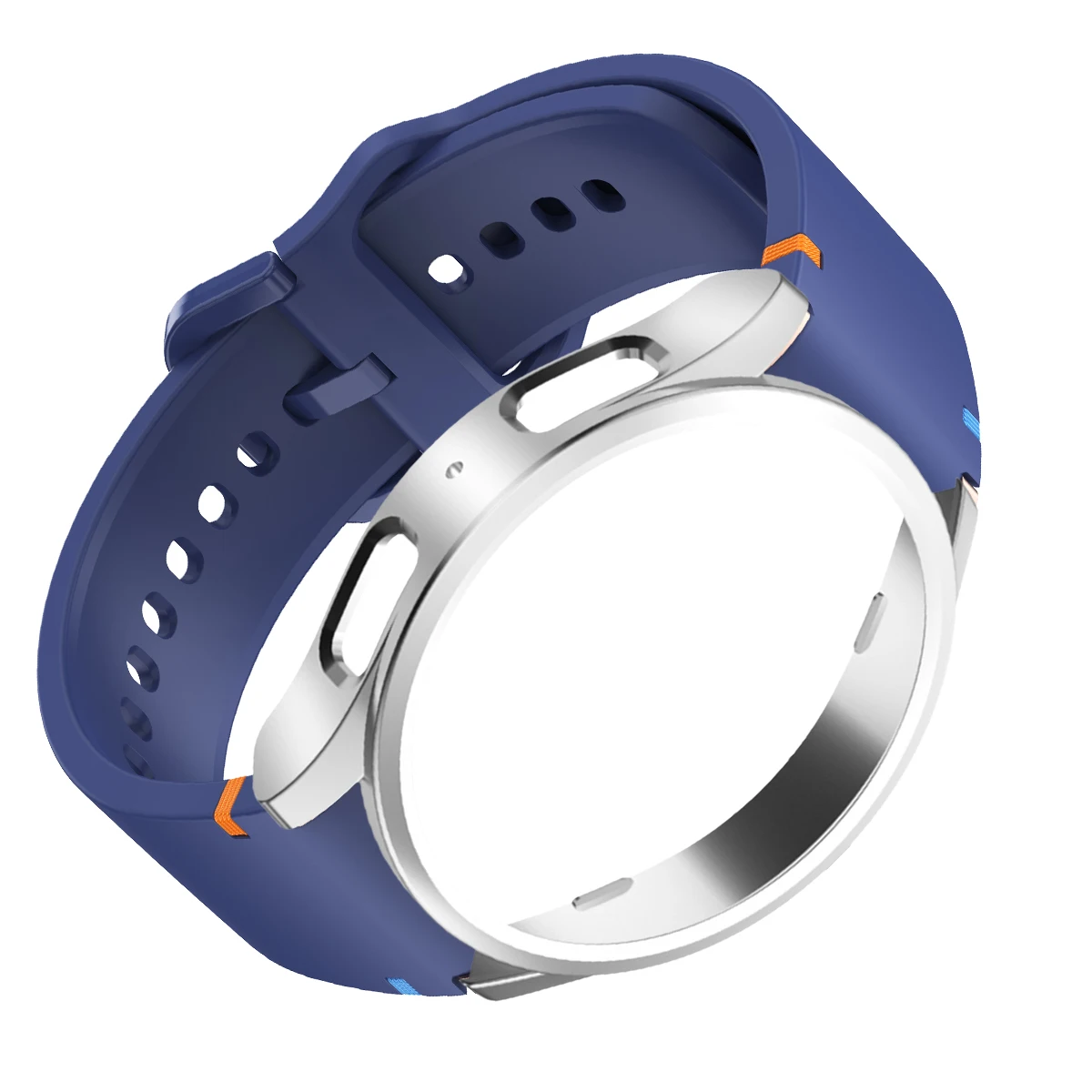 Silicone Band with Protective Bumper Case & Strap