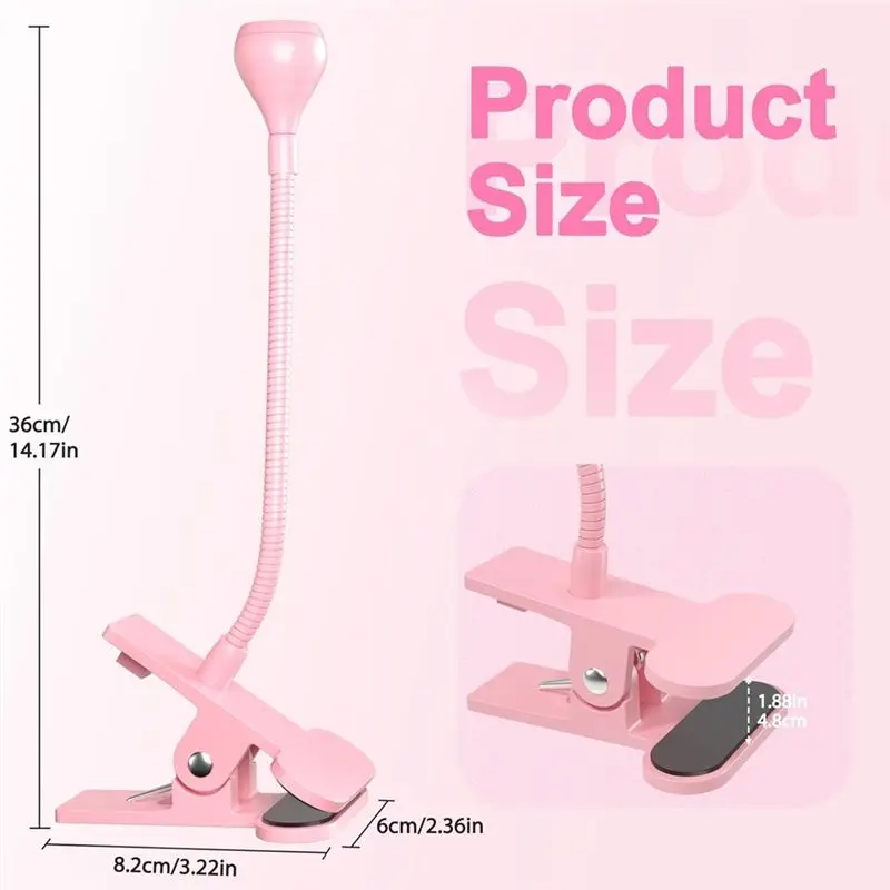 B14C 3W LED 네일 램프 UV 젤 폴리쉬 경화 램프 플렉시블 구즈넥 USB 전원 핑크 휴대용 젤 폴리쉬 경화 램프