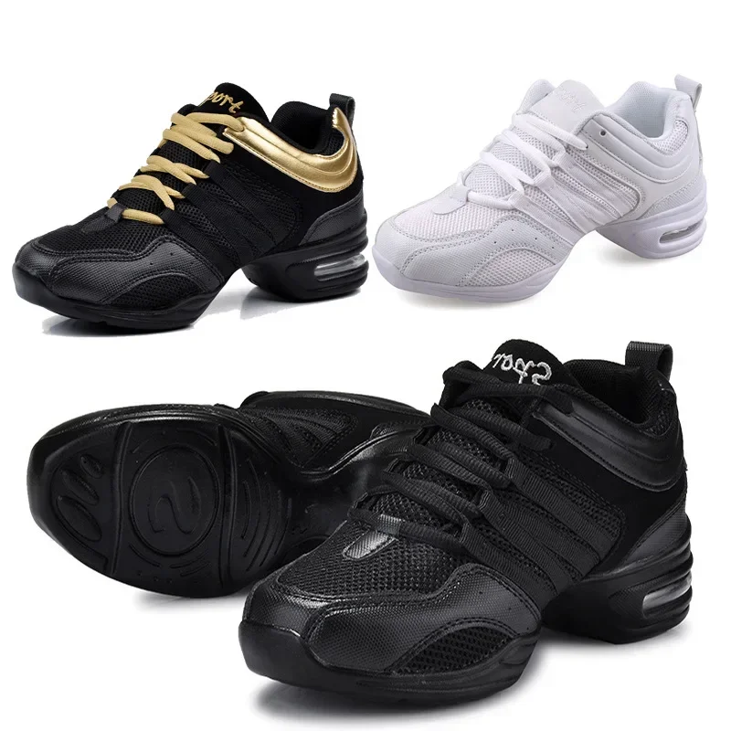 

Women's Dance Shoes Breath Jazz Hip Hop Shoes Soft Outsole Breath Woman Sports Sneakers Ladies Girl's Modern Jazz Dancing Shoes