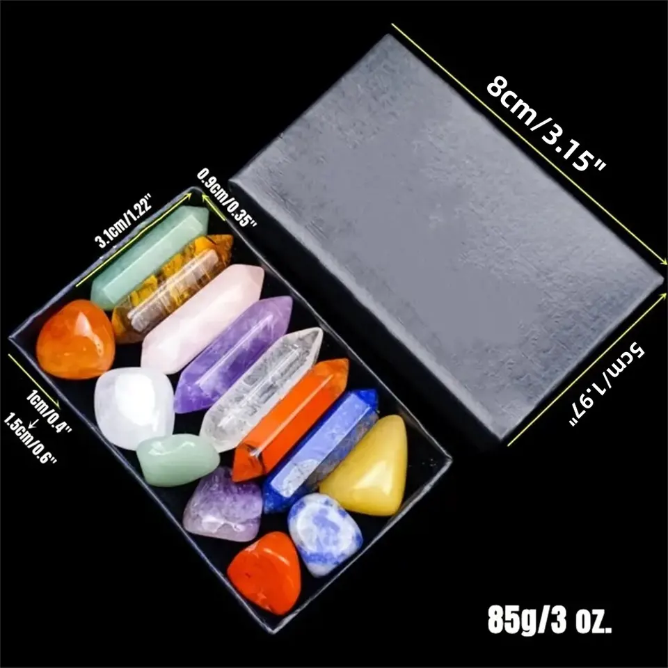 Set Di 20 Cuori In Quarzo Rosa E Cristalli Curativi – Per Meditazione, Reiki, Chakra E Regali – Lucidati A Mano, Con Sacco In Velluto