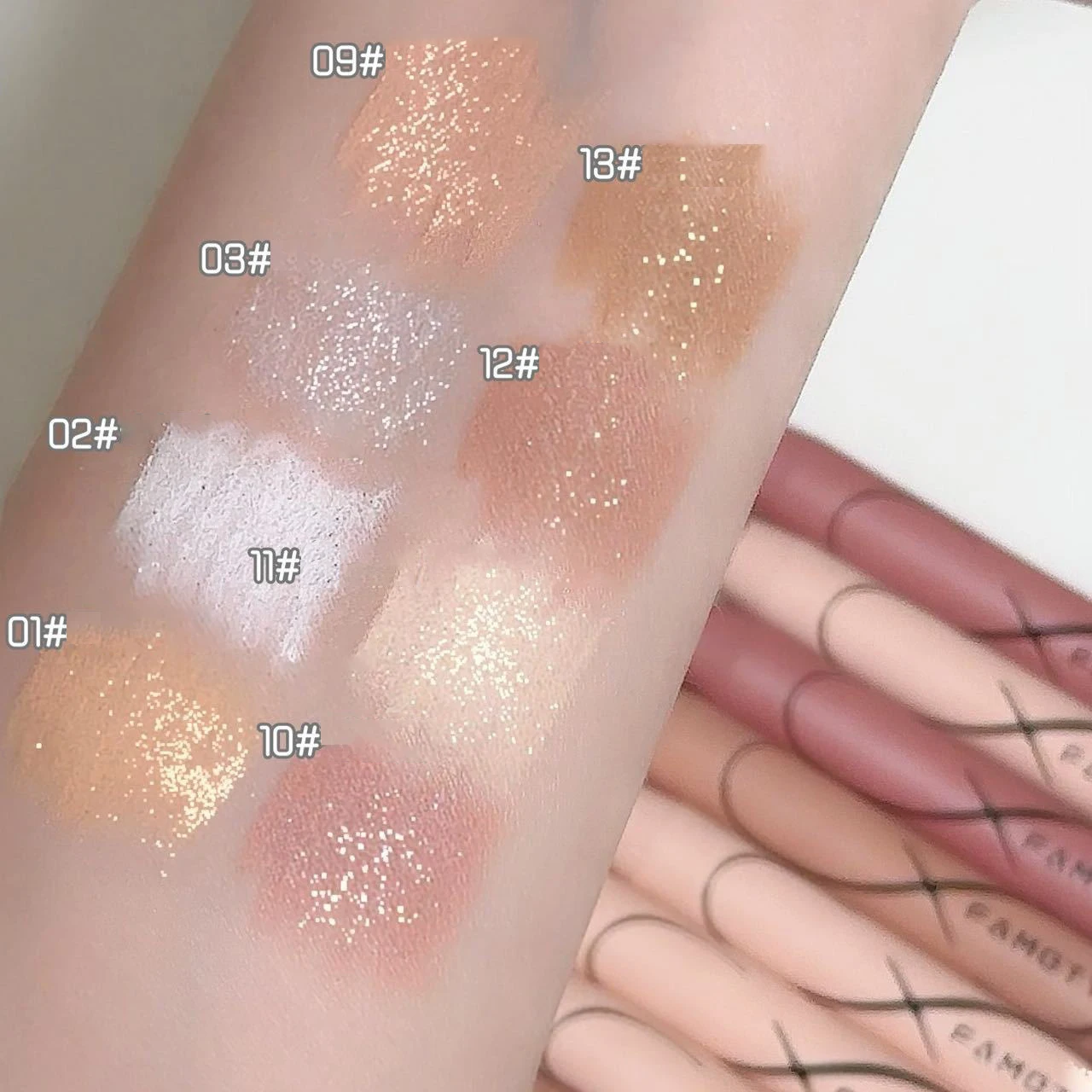 Pearl Lying Silkworm Highlighter Eye Shadow Pen Matte Glitter Eyeshadow Stick White Pearlescent Brightening Eyeliner Cosmetic Eyeshadow Stick Eyeshadow Pen Eyeliner Pencil Eyeshadow Eyeliner
