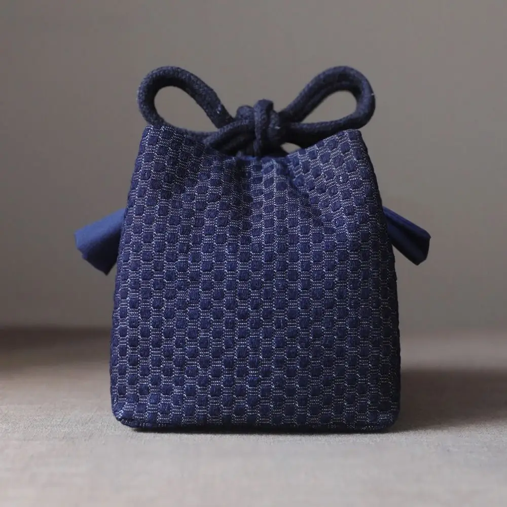 Chinese Style Teapot Cup Cotton Protect Cloth Bags Breakage-proof Denim Travel Teaware Storage Bag Portable Practical