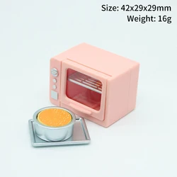 Miniature Dollhouse Kitchen Appliance Set: Microwave, Oven, Bread Cabinet, and Steamer Box Accessories (Style2 A1)