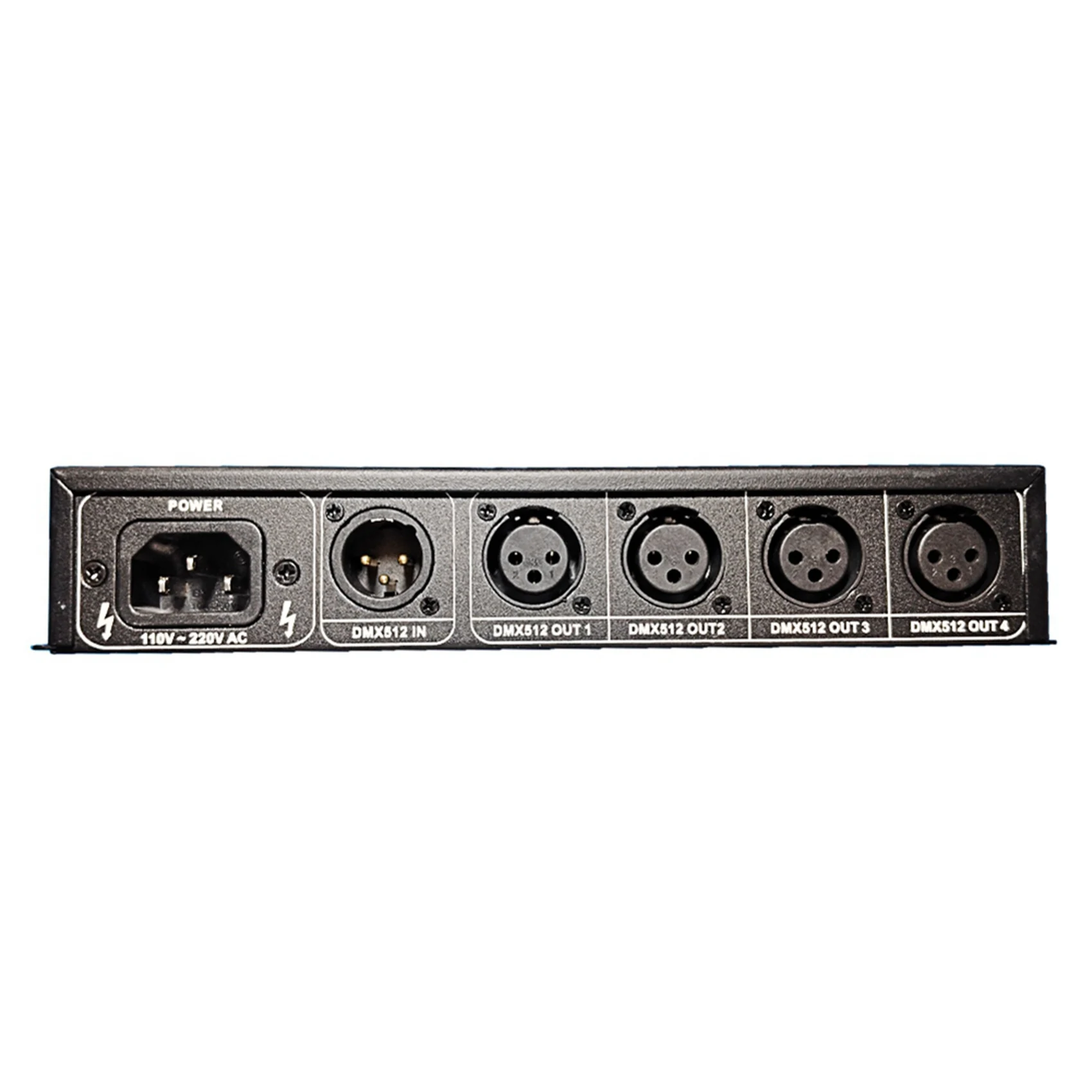 LA-2X AC100V-240V 입력 DMX512 1 4 허브 DMX 신호 리피터 분배기 4 XLR-3 출력 분배기 전력 증폭기 EU 플러그