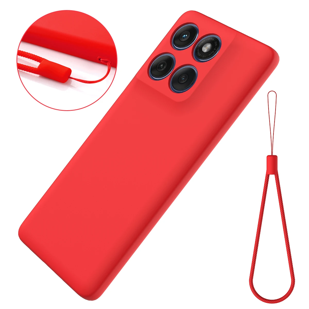 Liquid Silicone Shockproof Lanyard Case - Durable Back Cover