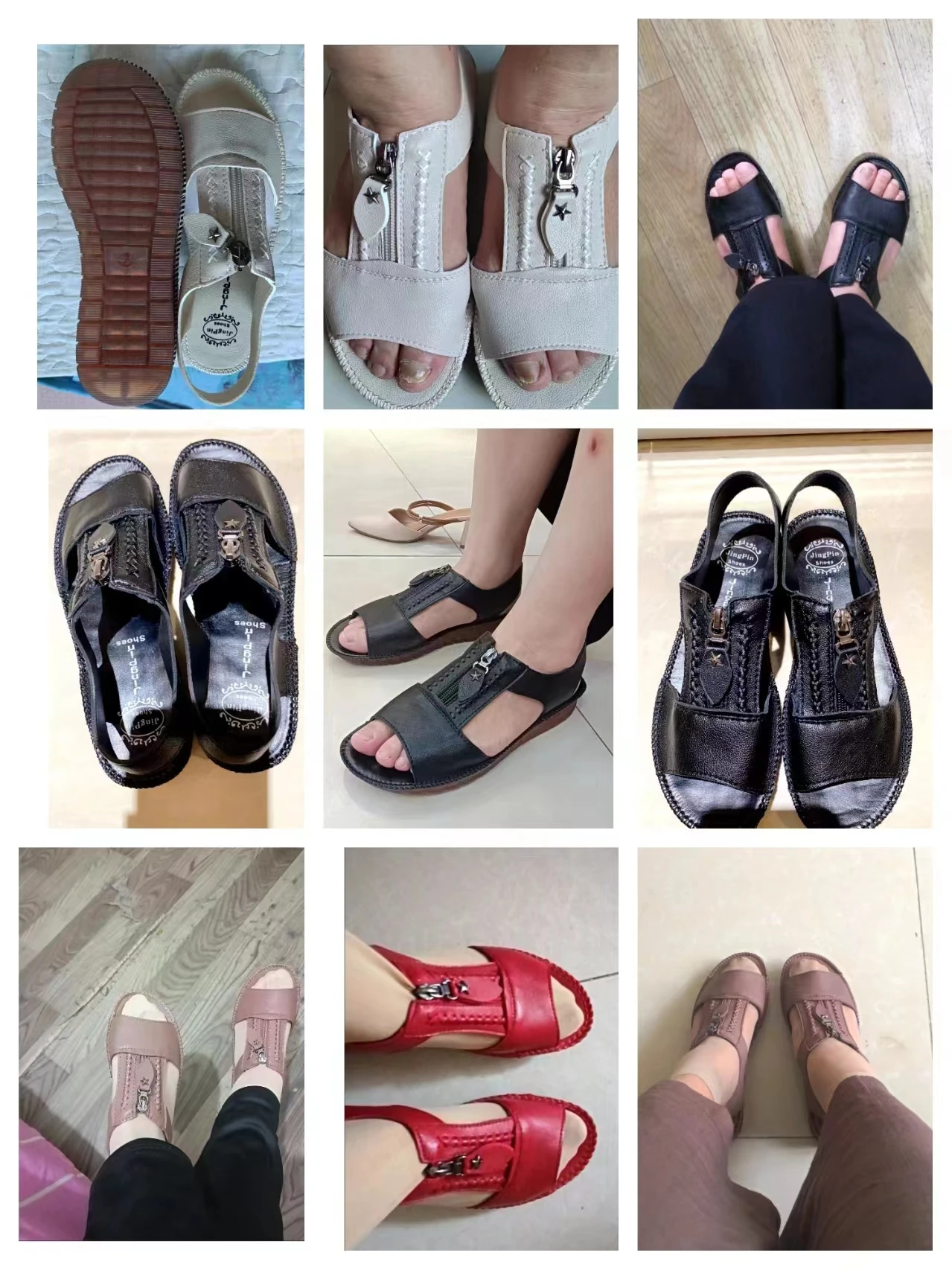 2024 Summer New Women Shoes Fashion Flat Sole Sandals Shoes for Women Fish Mouth Comfortable Casual Sandals Zapatos De Mujer