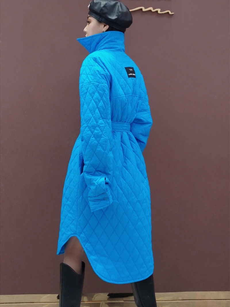 Abrigo de mujer ���� ��ư ��Ʈ ��Ŷ, ������ ���� �ߵ�, �� ���� �м� ���� �Ƿ�, ��, 2023 ms, �Ż�