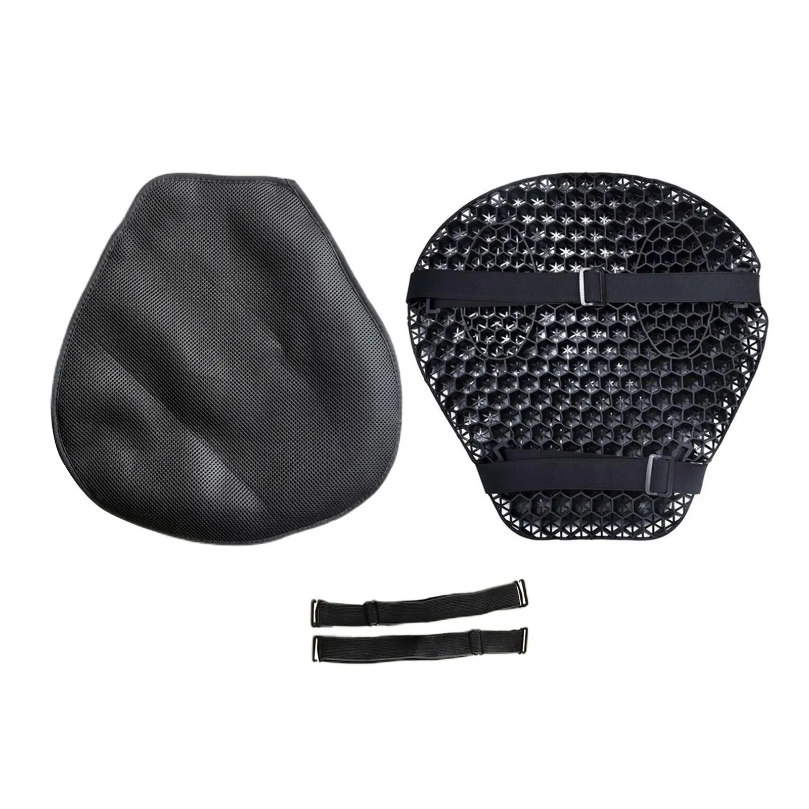 1pc Motorcycle Seat Cushion Shock Absorption 3d Honeycomb Mesh Motorbike  Seat Pad Breathable Waterproof Quick-drying Motorbike Saddle Gel Pad Man  Jia