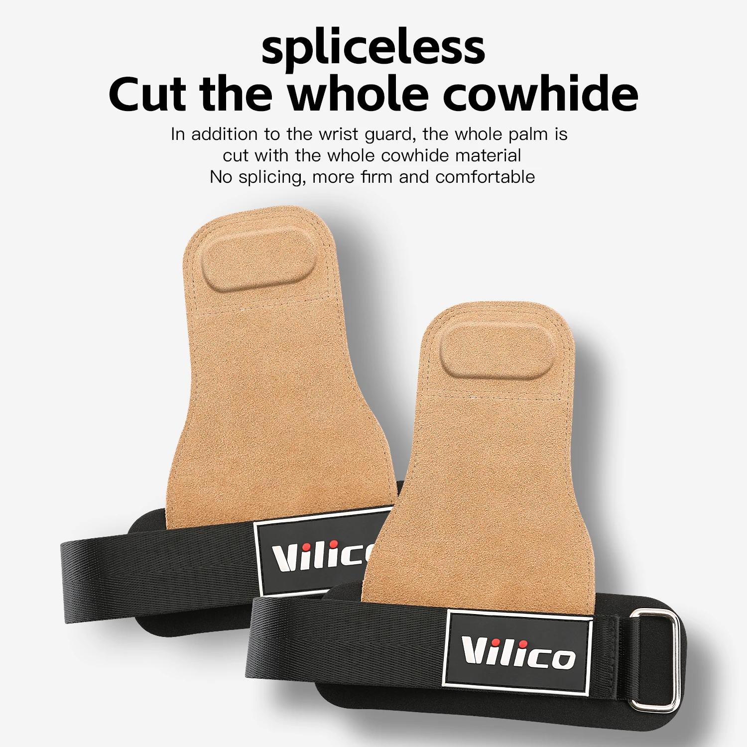 2Pcs Gym Gloves Fitness Hand Palm Protection Equipment Anti Slip Wear-resistant Wrist Protection Hard Pull Grip Strength Gloves