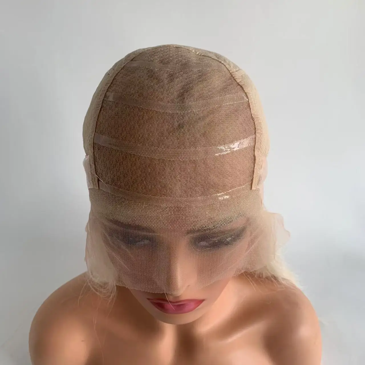 풀핸드타이드 7T60 컬러 다크 루츠 글루리스 실크탑 실리콘 베이스 의료용 가발 교체 유럽산 인모 탈모증용