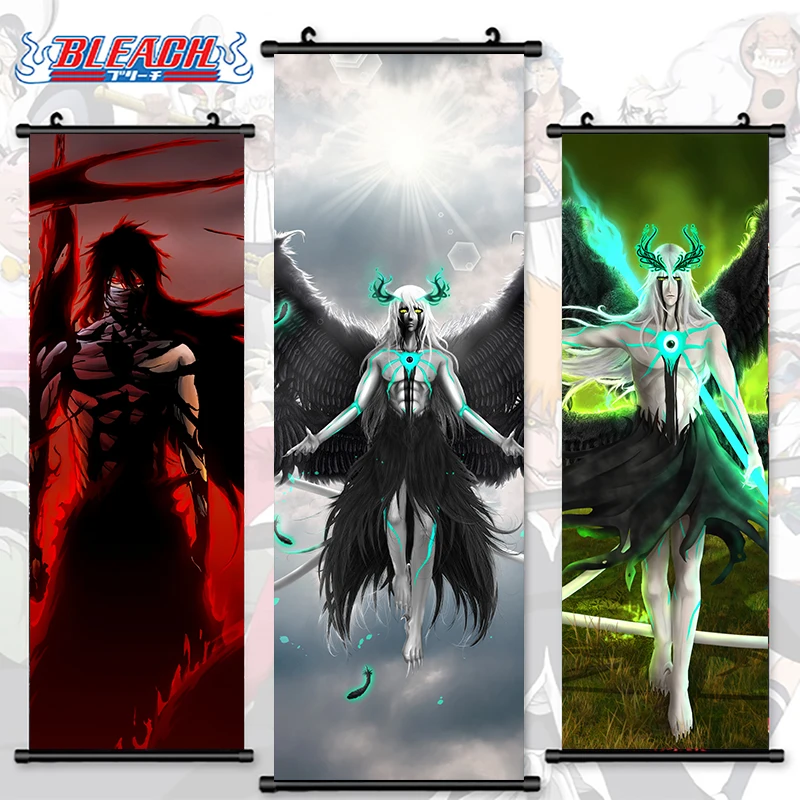 

Painting Bleach Print Poster Kurosaki Ichigo Wall Artwork Anime Pictures Urahara Kisuke Canvas Hanging Scrolls Home Room Decor