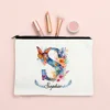 Personalized Initial with Name Makeup Bag for Women A-Z Cosmetic  Bags Girls Travel Toiletry Pouch Wedding Birthday Gift for Her 5